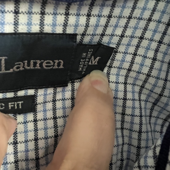 2 Classic Ralph Lauren Medium 1 Red Pullover Sweater + 1 Long Sleeve Dress Shirt - Picture 6 of 7